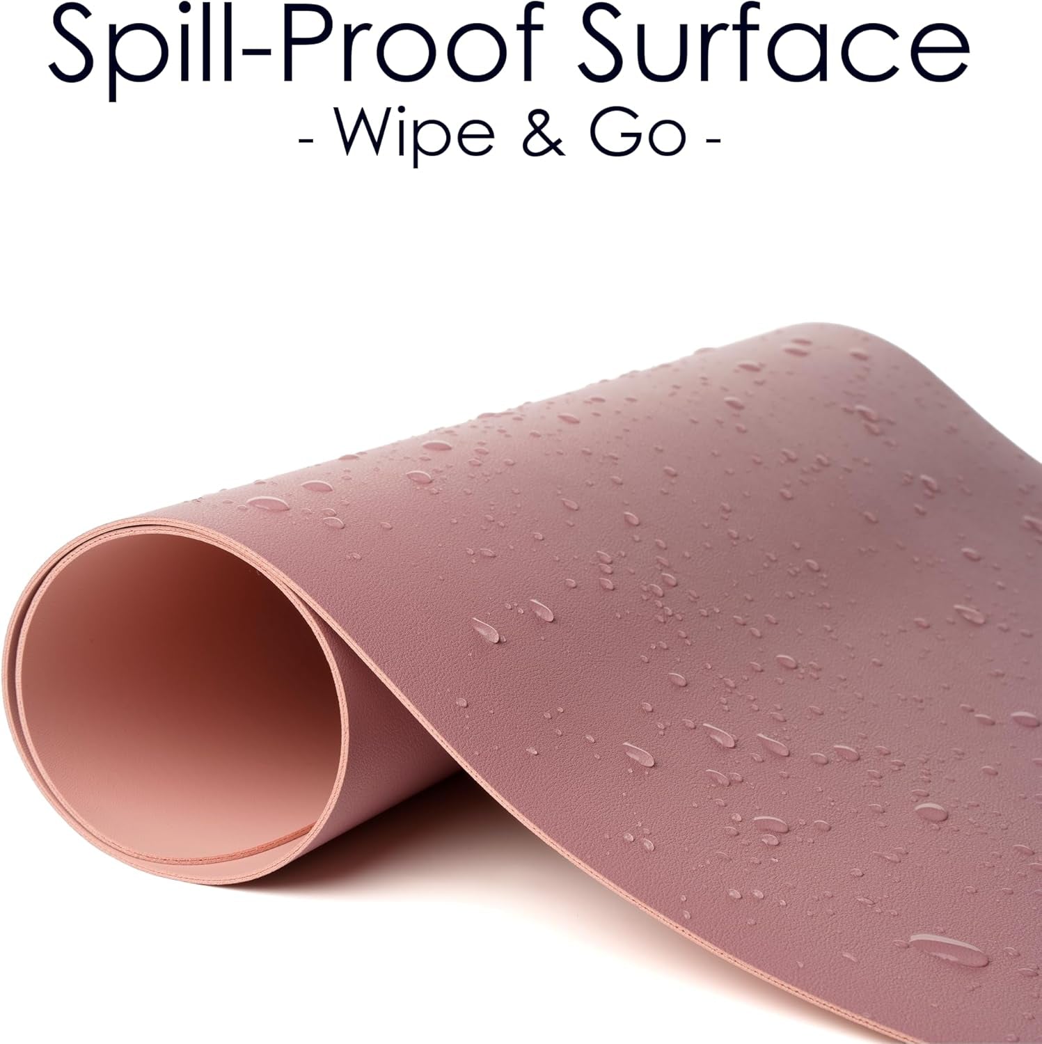 Dual Sided Leather Desk Pad (31.5 X 15.7"), Office Waterproof Desk Mat, PU Mouse Pad, Desk Protector Cover, Desk Writing Mat for Office/Home/Work/Cubicle (Purple/Pink)