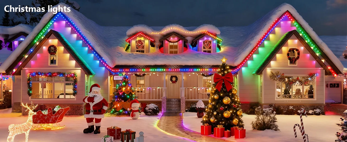 Smart Permanent Outdoor Lights Waterproof App Remote Music Sync