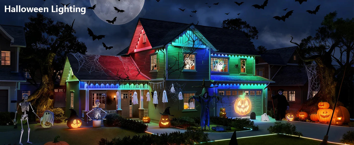 Smart Permanent Outdoor Lights Waterproof App Remote Music Sync