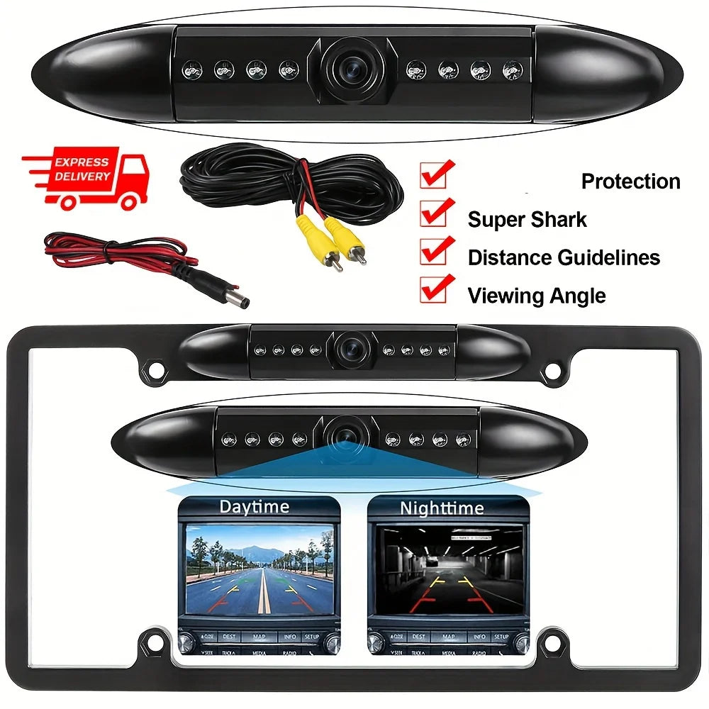 US License Plate Frame Rear View Backup Camera