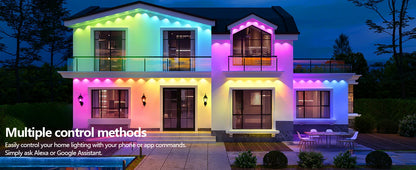 Smart Permanent Outdoor Lights Waterproof App Remote Music Sync