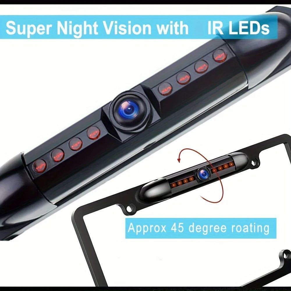 US License Plate Frame Rear View Backup Camera