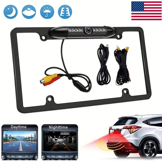 US License Plate Frame Rear View Backup Camera