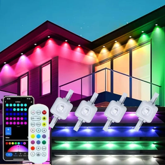 Smart Permanent Outdoor Lights Waterproof App Remote Music Sync