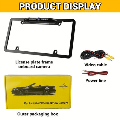 US License Plate Frame Rear View Backup Camera